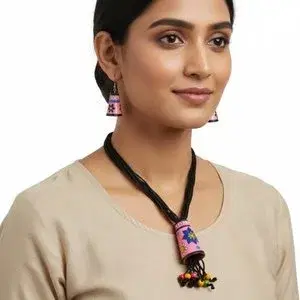 Clay jewelry Necklace Set for Women and Girls, Handmade Terracotta Jewelry, Handmade