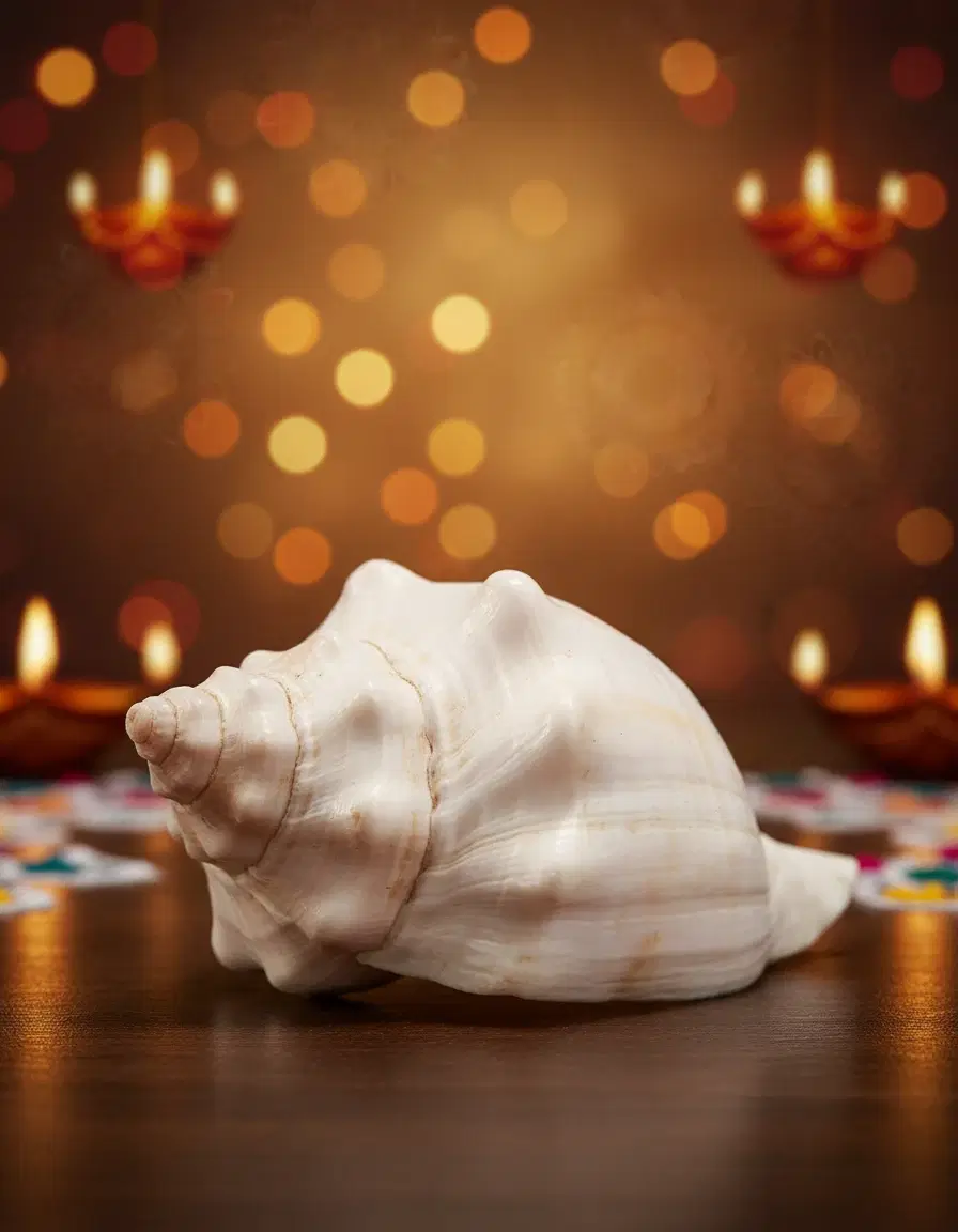 Decorative White Conch Shell