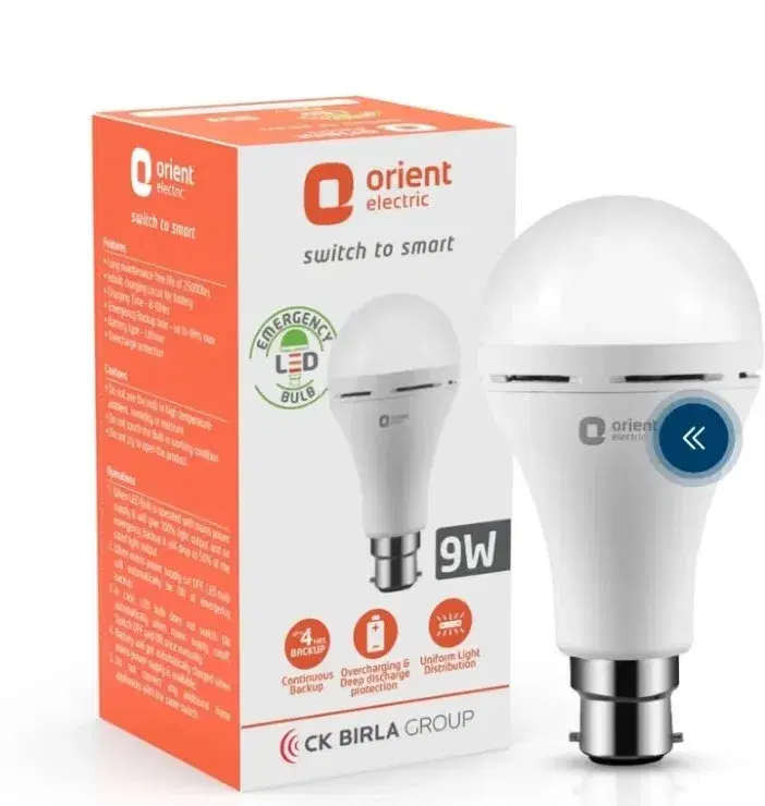 Orient Electric 9W Emergency LED Bulb
