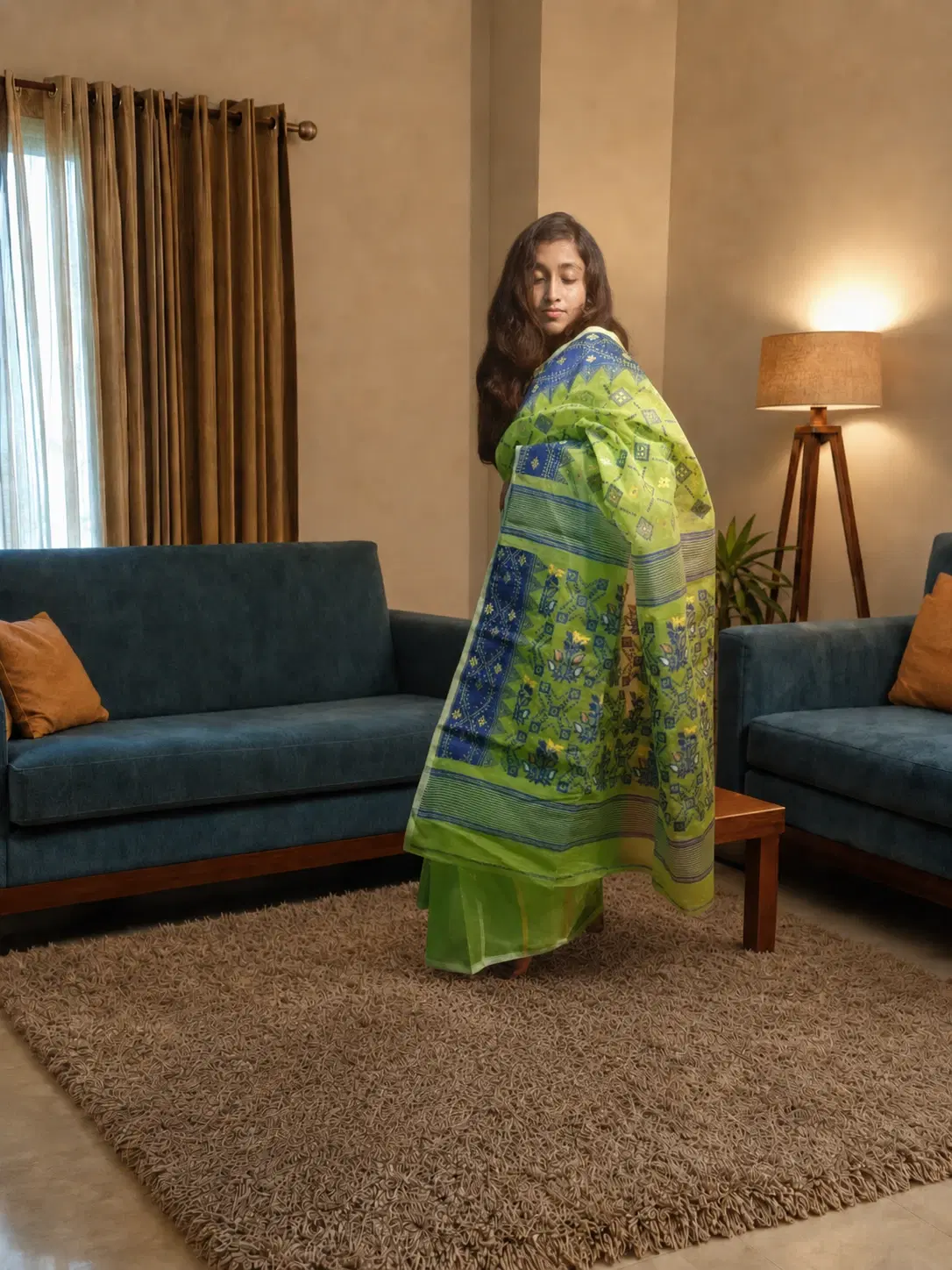 SIMONART TEXTILES JAMDANI SAREE