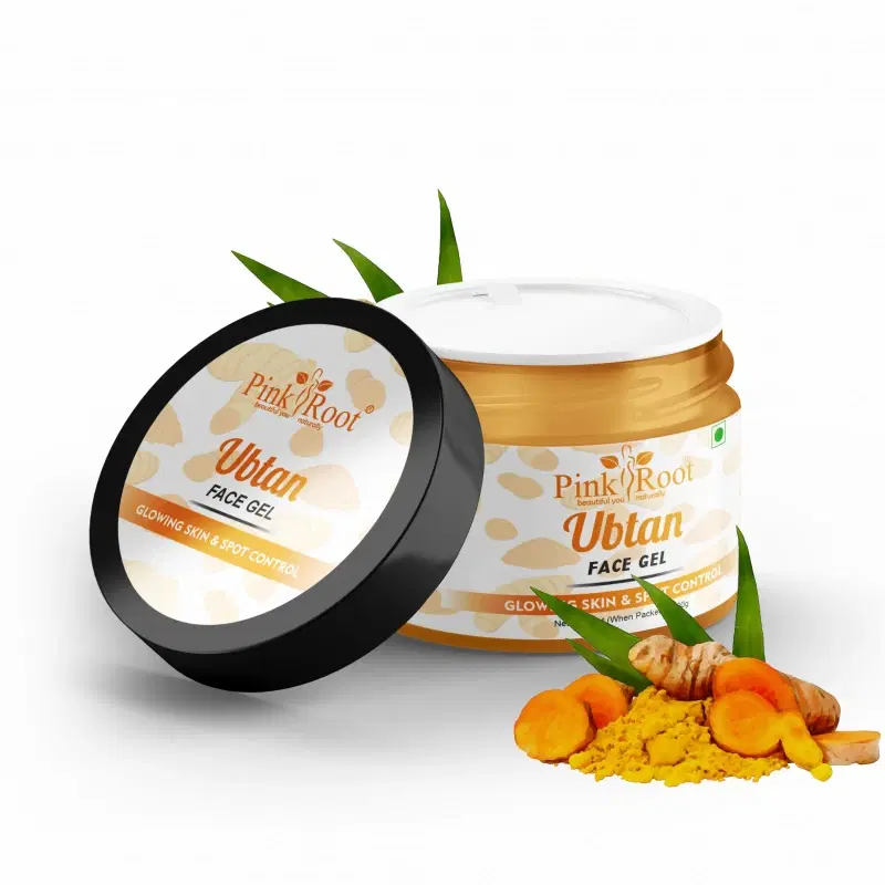 Pink Root Ubtan Face Gel 100gm for Depigmentation, Oil Control, Acne & Fairness, Pollution removing wash-off face gel, Skin Brightening Detan Face Gel For Glowing Skin,Tan Removal, Whitening, for All Skin Types