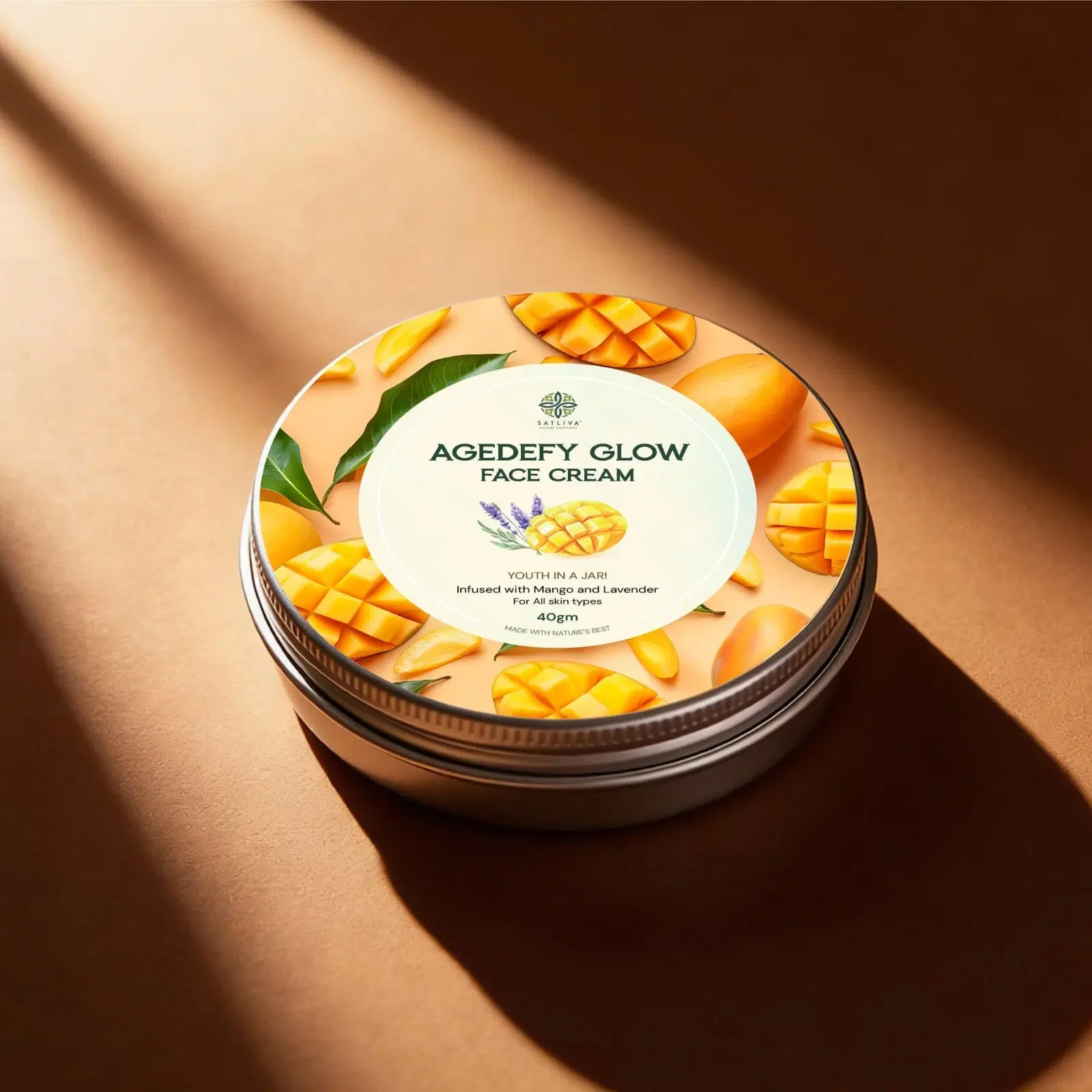 Satliva Agedefy Glow Face Cream with Mango & Lavender, 20g