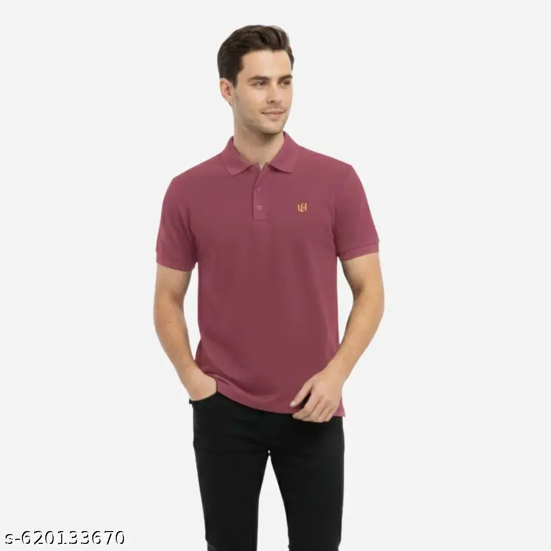 Men's Solid Polo T-Shirt