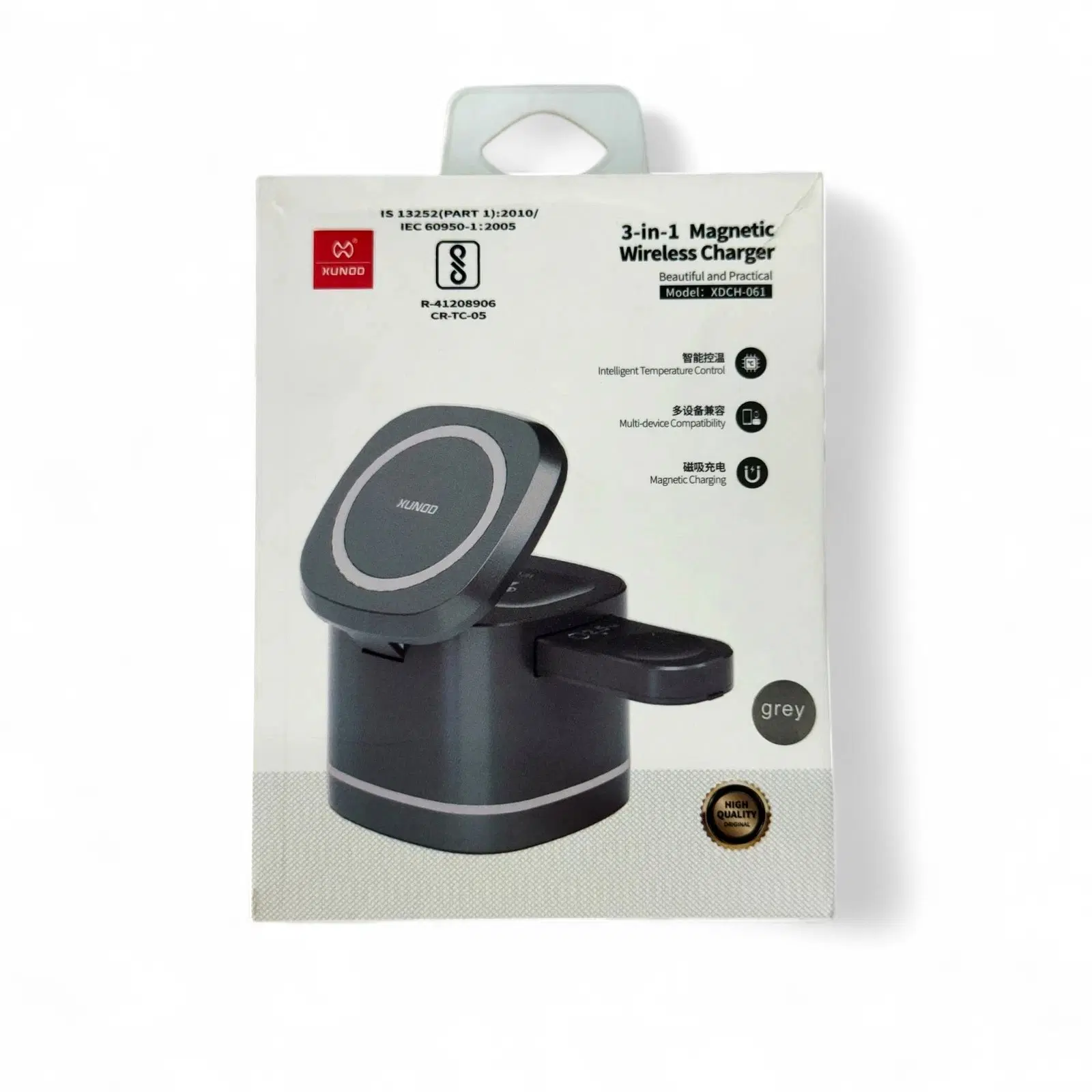 Kunod 3-in-1 Magnetic Wireless Charger XDCH-061 Grey
