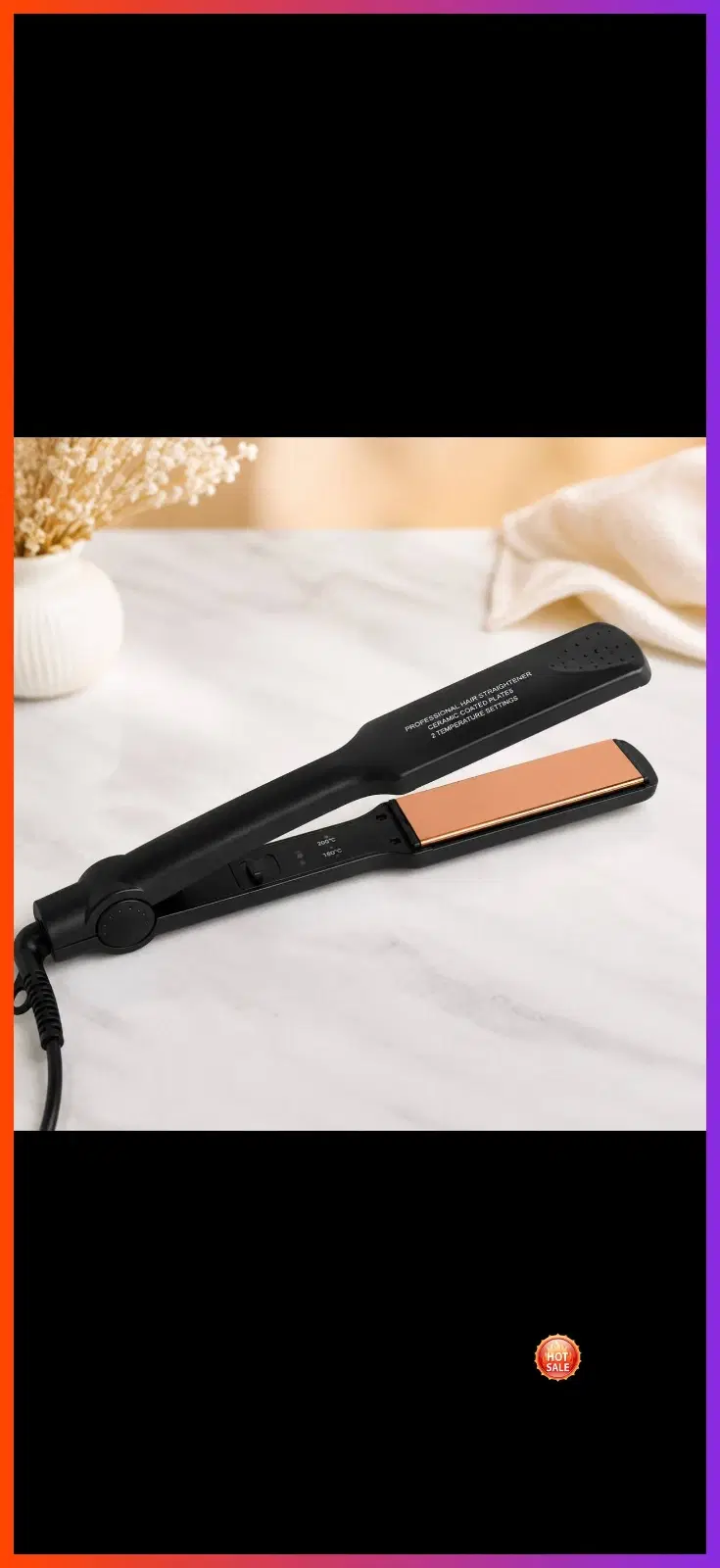 Professional Ceramic Plate Hair Straightener