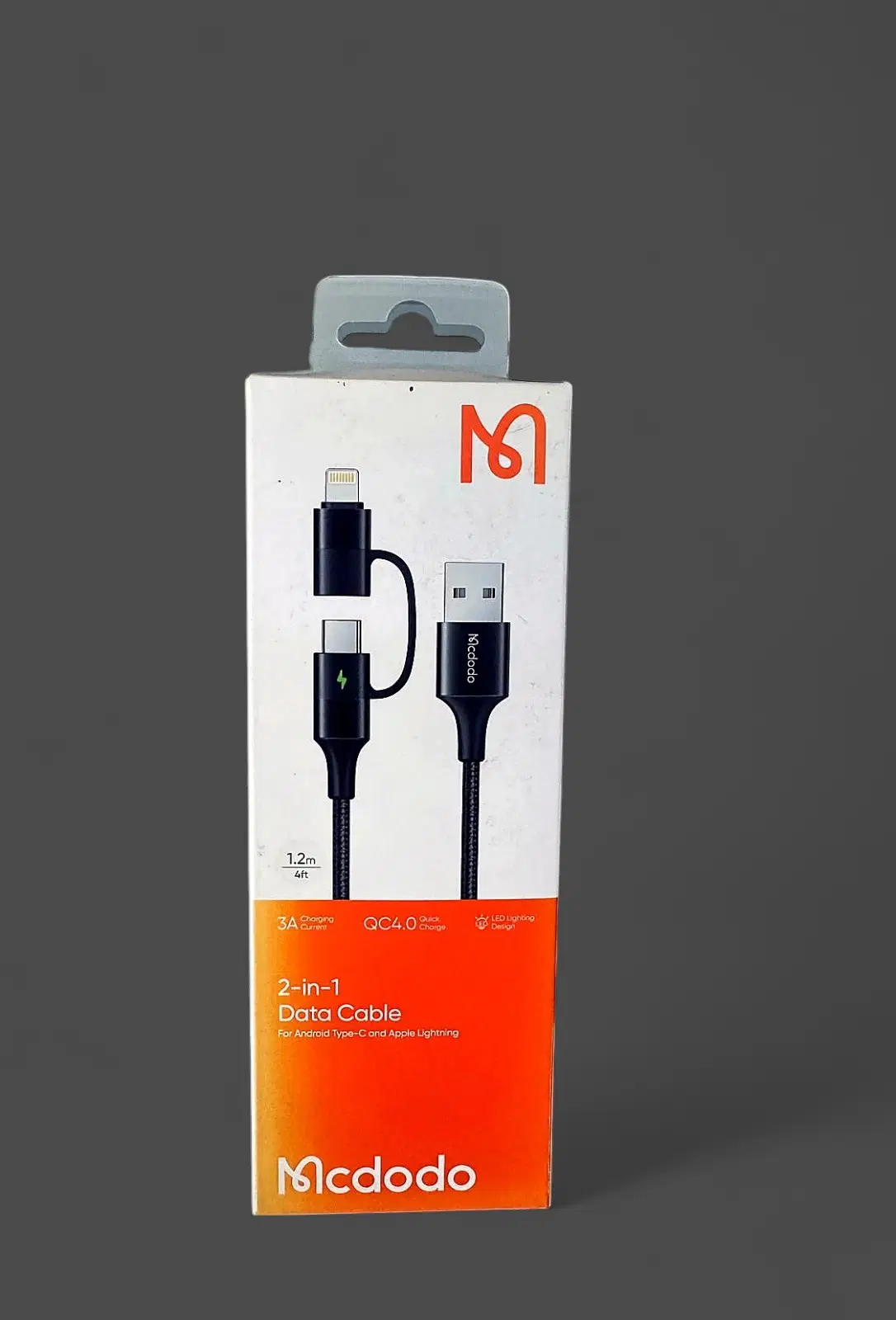 Mcdodo 2-in-1 USB Data Cable Type-C & Lightning 1.2m