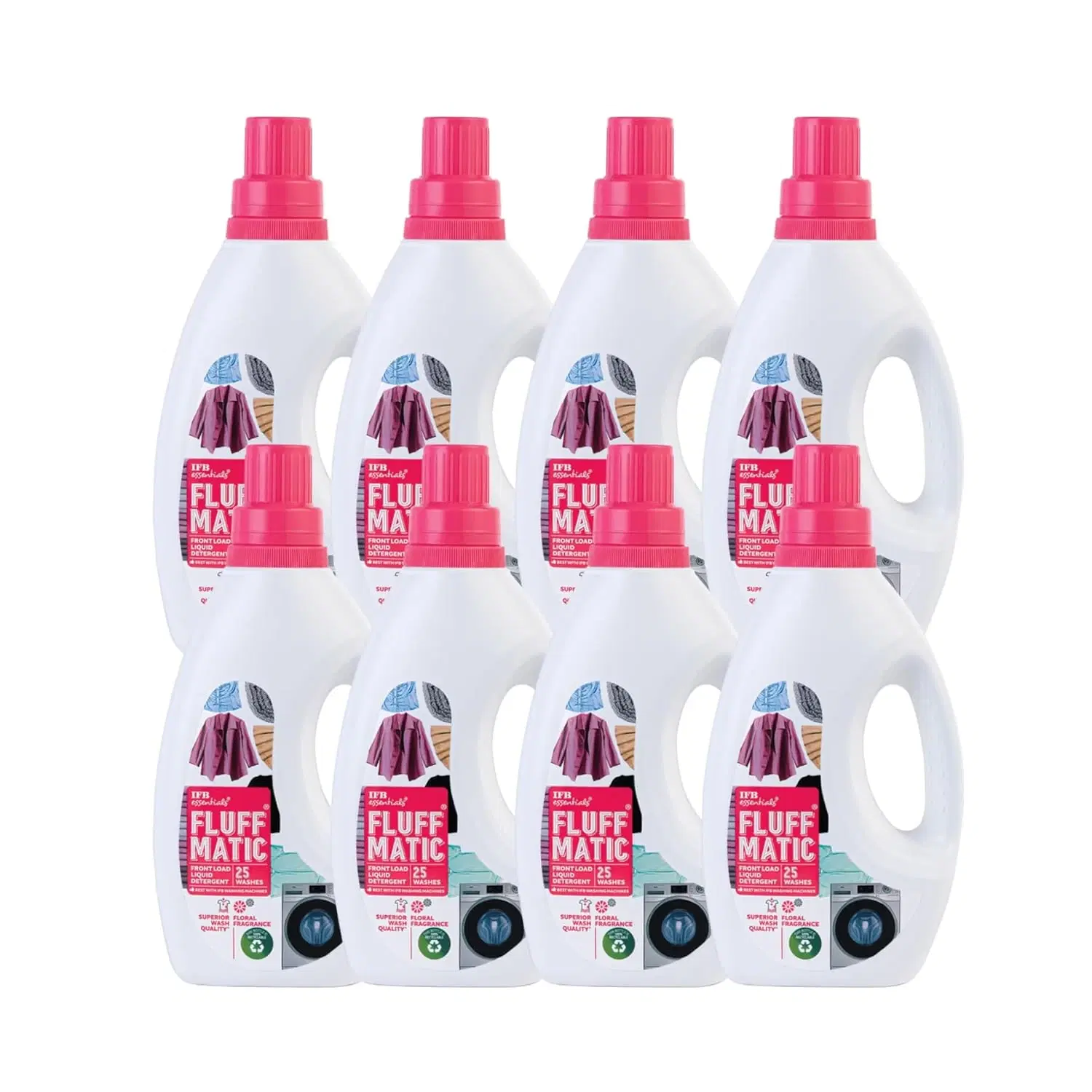 Liquid Detergent Pack of 8