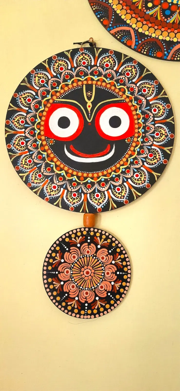 Handmade Jagannath Wall Hanging Decorative Art