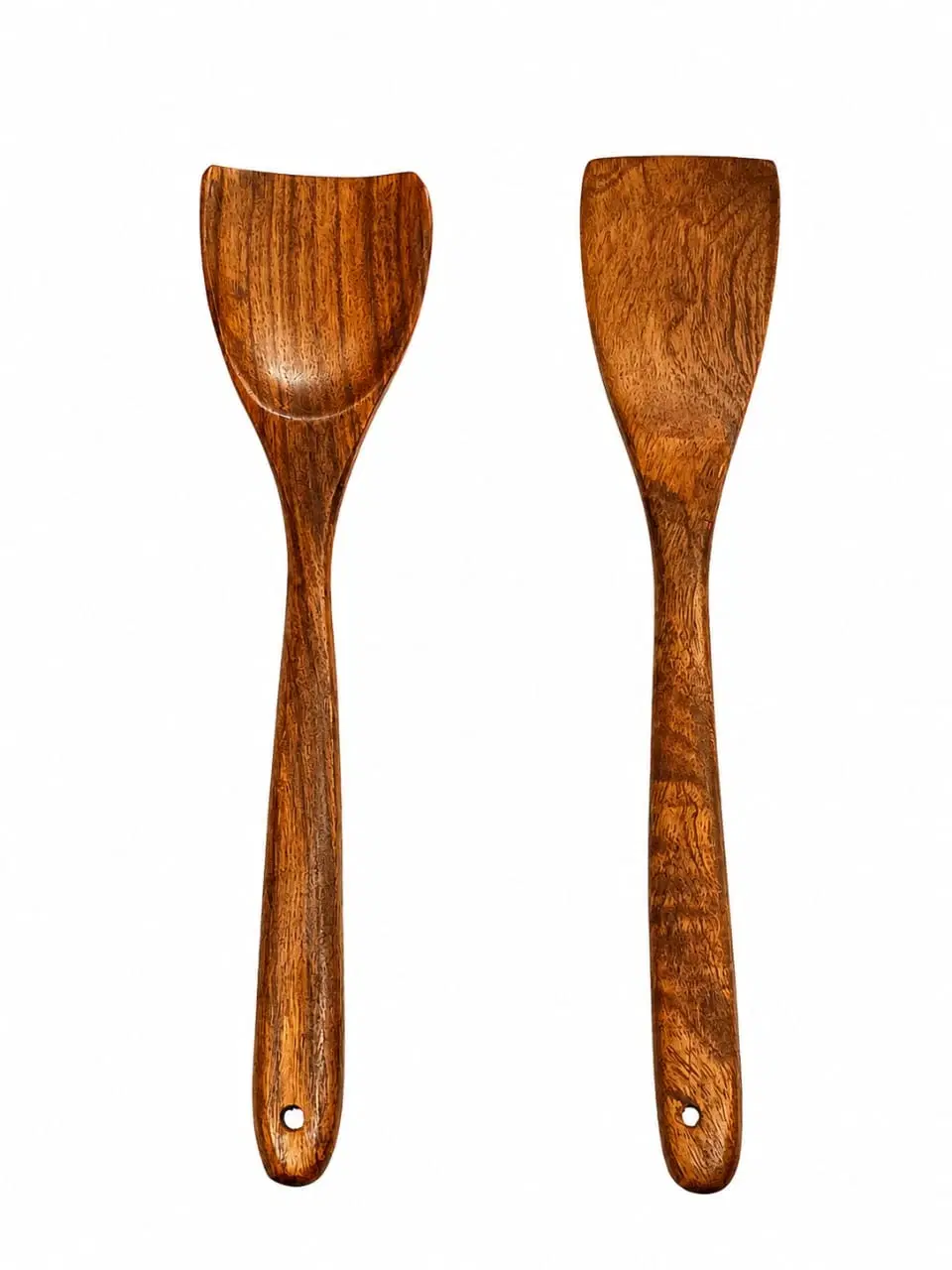 Wooden Flat Spatula Set of 2