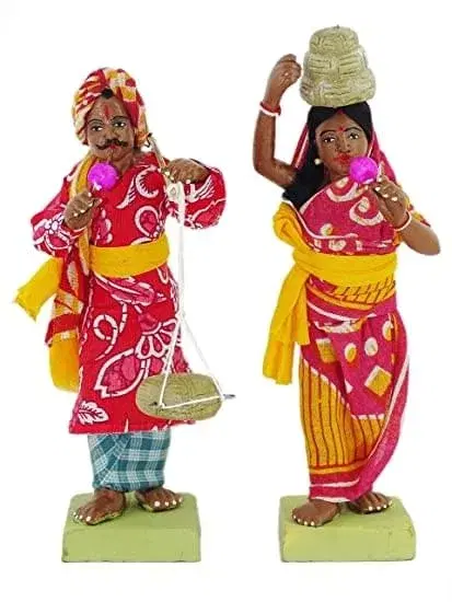 simonart and printing golu dolls
