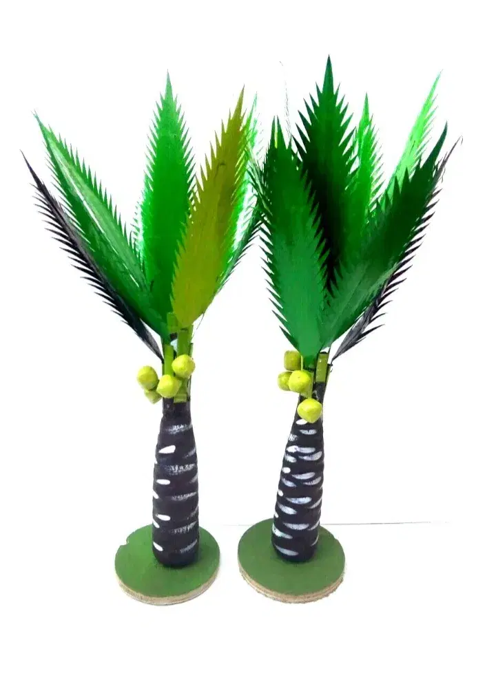 Artificial coconut tree 1 ft wooden  decoration