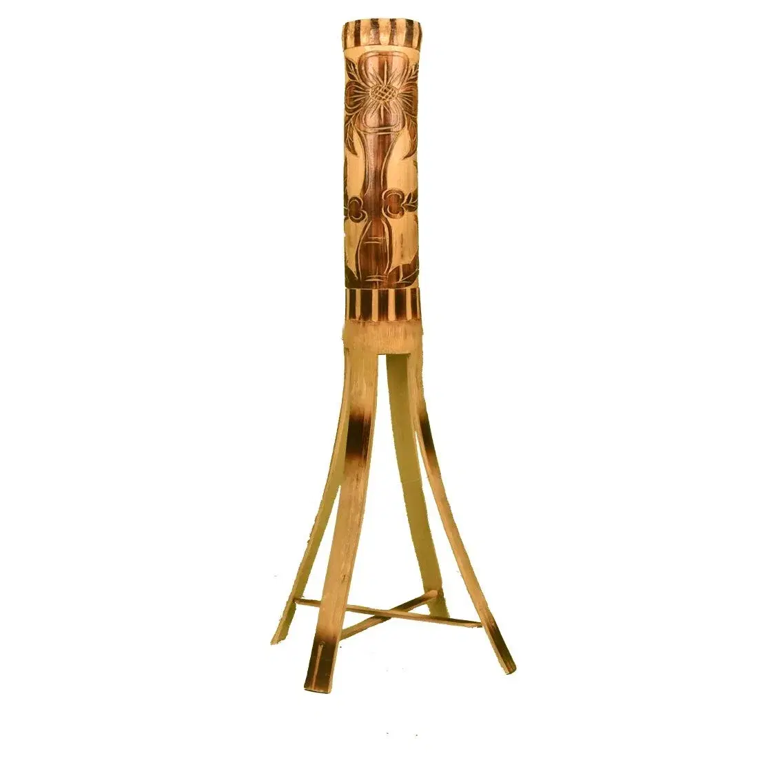 Bamboo flower stand handcrafts 2 ft home decor