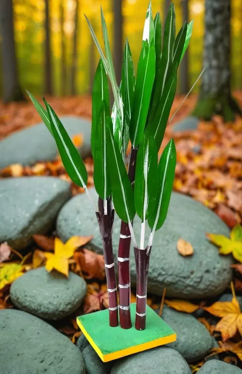 golu dolls handicrafts Artificial Sugar Cane Tree 2 ft