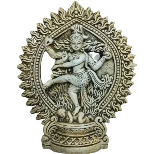 Brass Lord Shiva Natraj Idol clay  | Natraja Statue Handcrafted Sculpture owel Shape