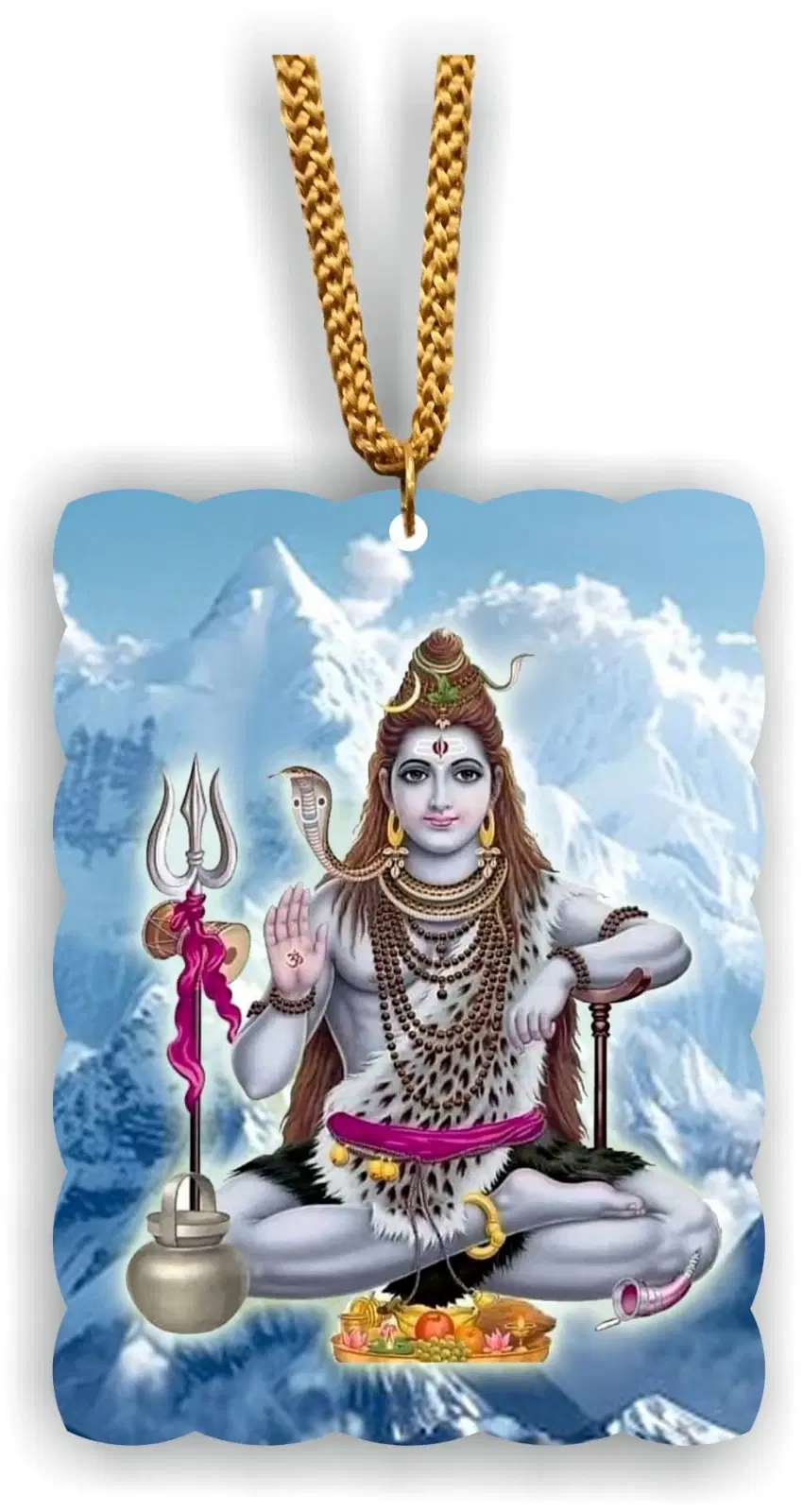 ARTEND car Rear View Mirror Hanging Shiv Photo car Hanging (Shiv-1)