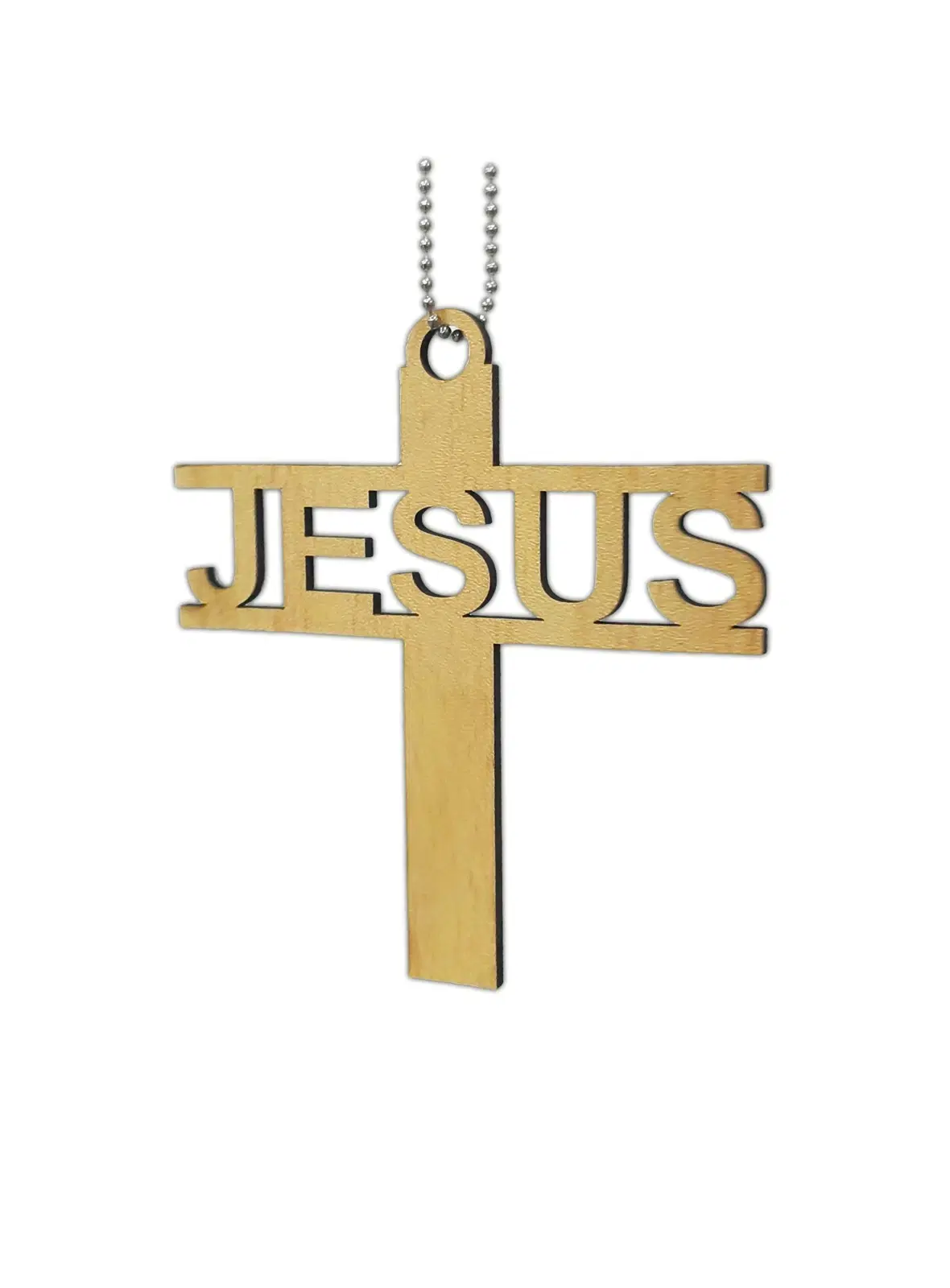 ARTEND Wooden Crafted Dream Catcher for Positive Vibes Jesus Cross Car Hanging Ornament