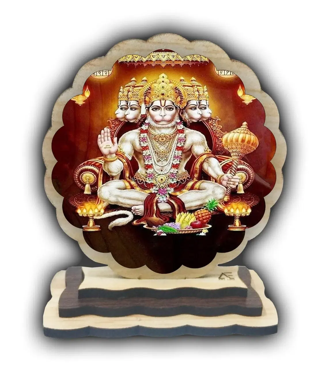 ART END Wooden Car Dashboard Decoration Item Hanuman car Dashboard car Dashboard Accessories