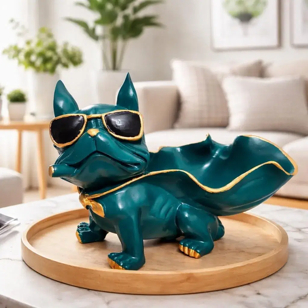 Superhero Bulldog Showpiece