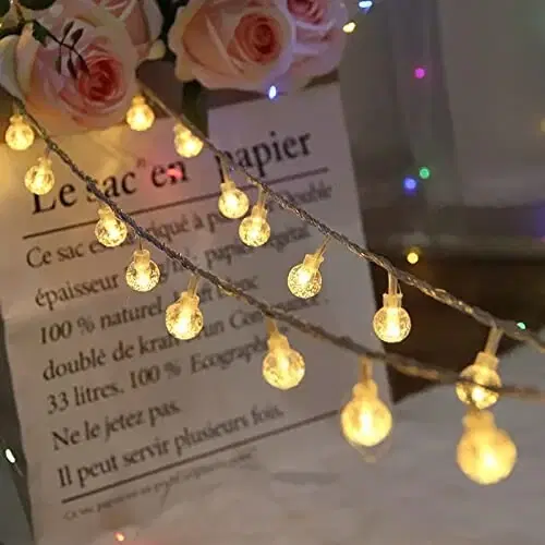 20 LED Fairy String Lights with Decorative Gel Bubble Balls