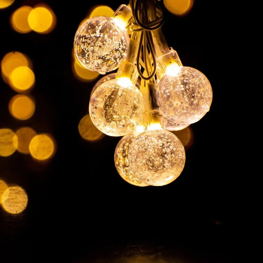 20 LED Transparent Gel Bubble Ball Fairy String Lights