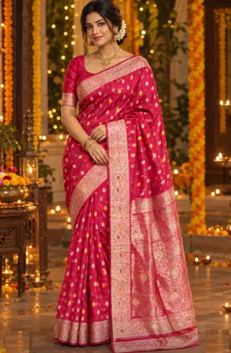 Minakari Benarasi Silk Saree