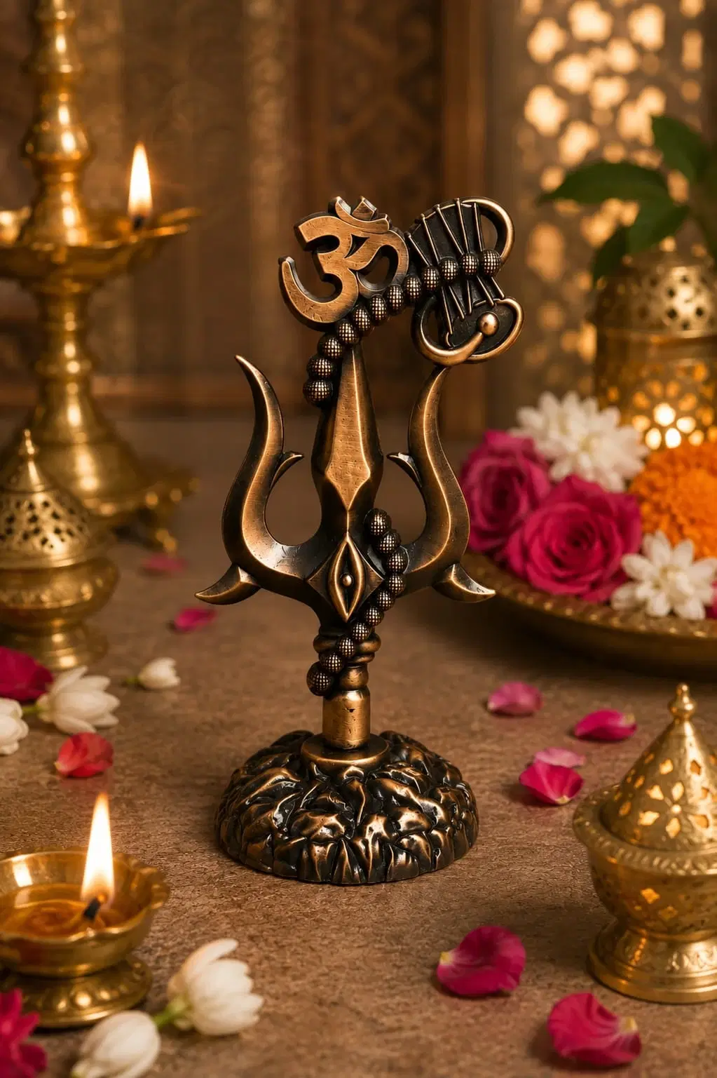 Gold Tone Pooja Decor Idol