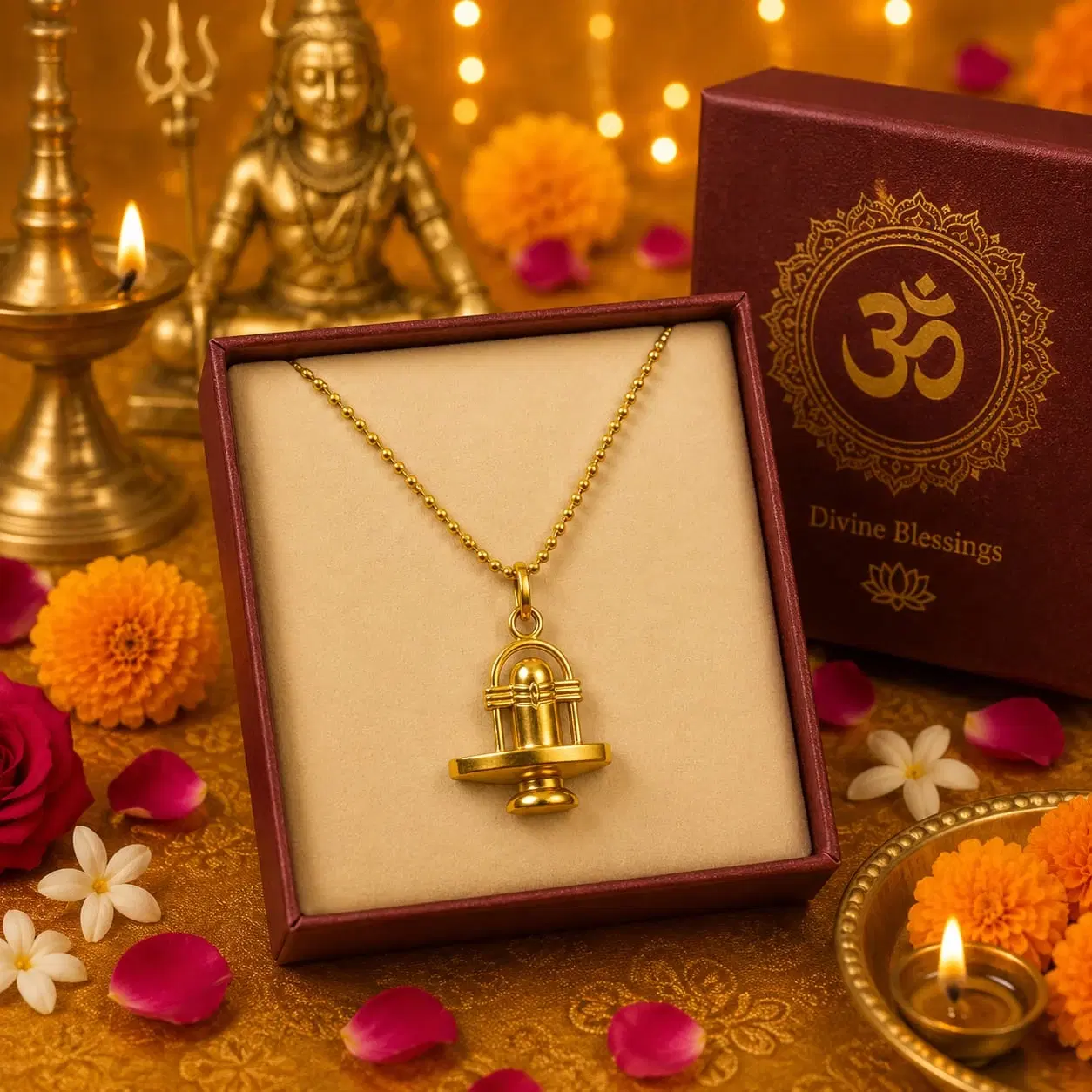 Gold Tone Pendant Necklace for Women