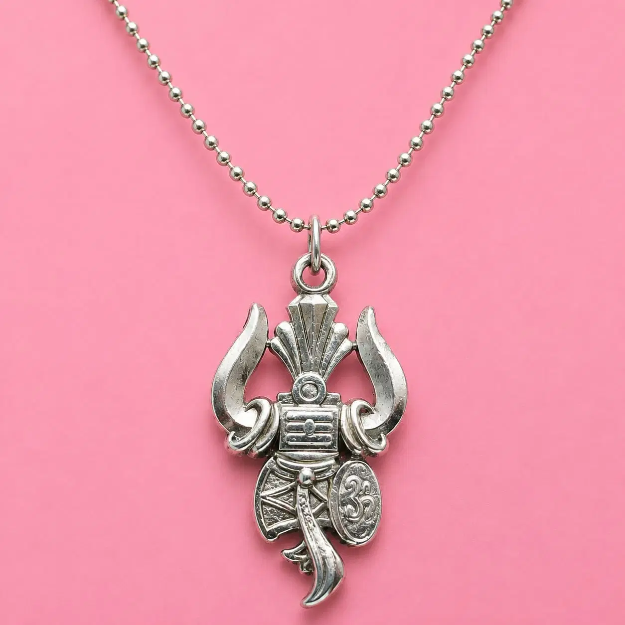 Silver Tone Pendant Necklace for Women