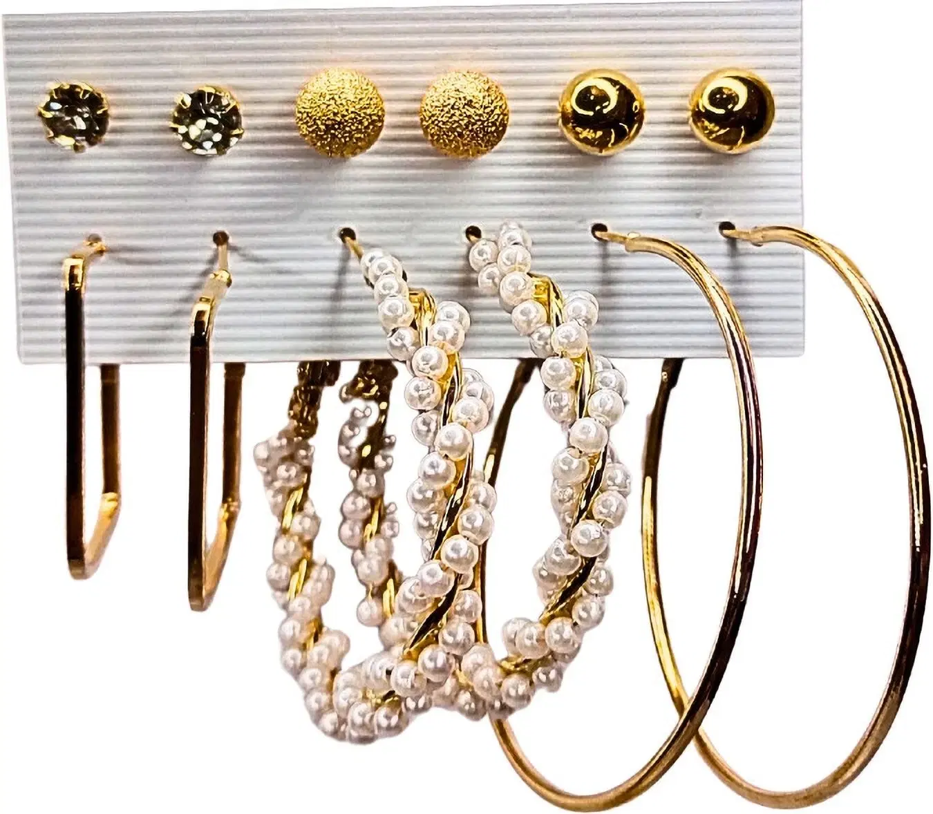 Tahaniya Golden Routine The 6-Day Earring Combo Stud Earring