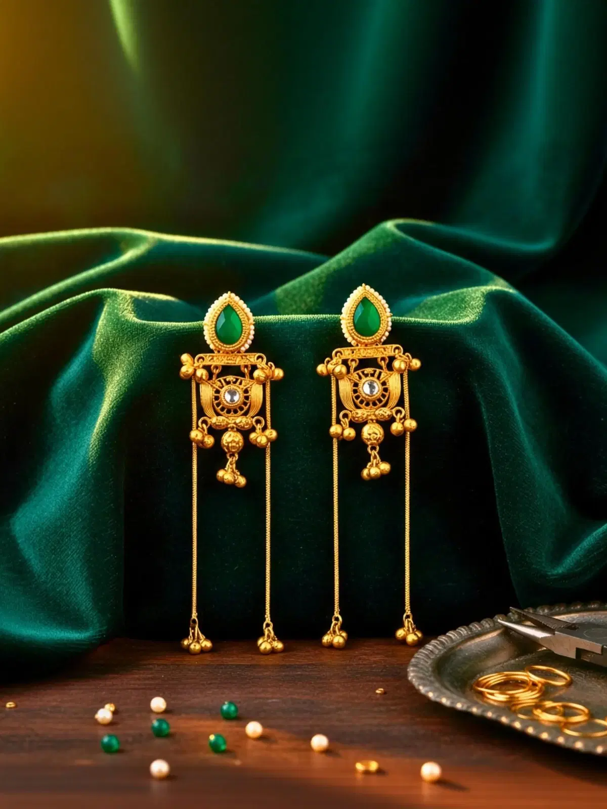 Tahaniya Bollywood style earrings | Kashmiri Jhumka Stud Earring