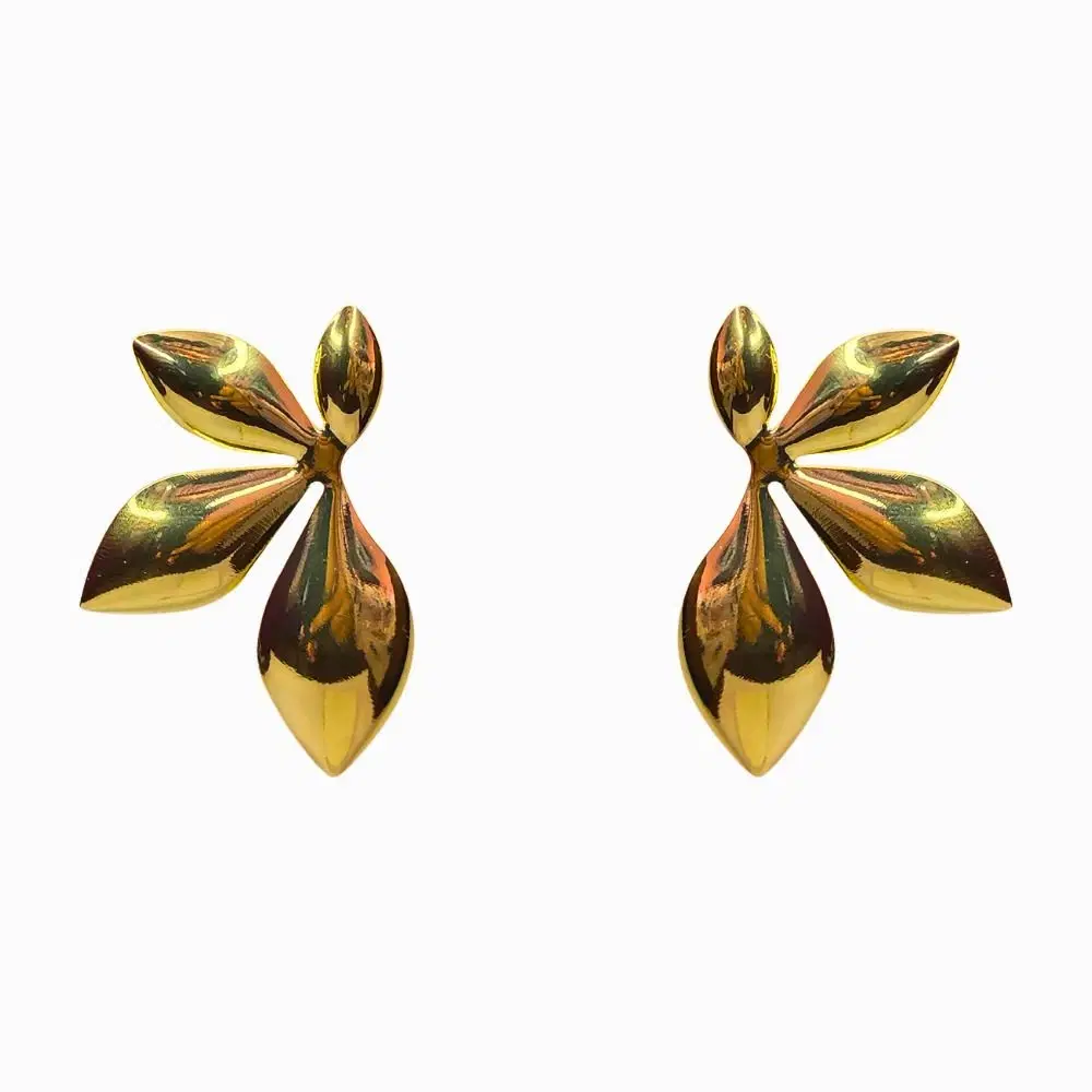 Tahaniya Hwaran Petal Flare Korean Style Earring Stud Earring