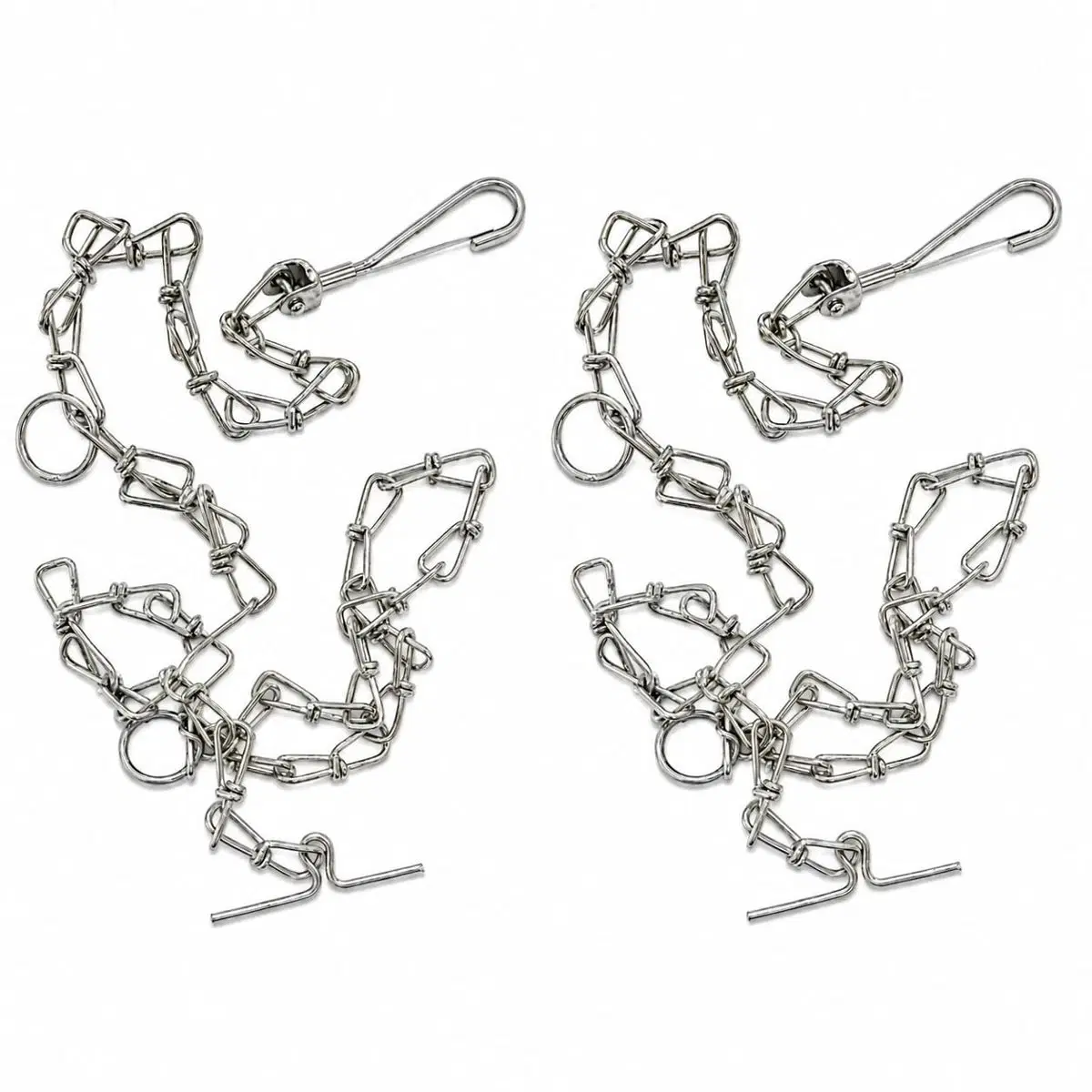 Dog Chain Lead, Heavy Duty Metal Leash, 175 cm, 2 Qty
