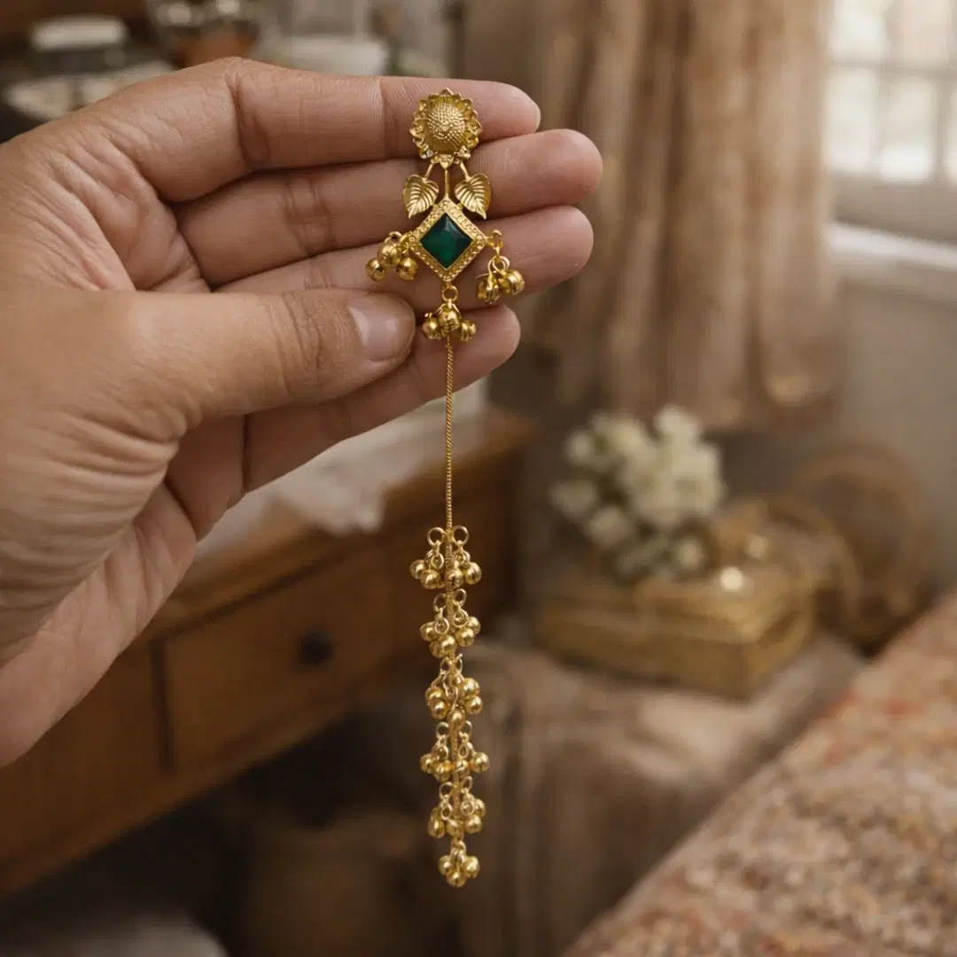 Tahaniya Tradiitional Ghungroo Jhumkaa Jhumki Earring