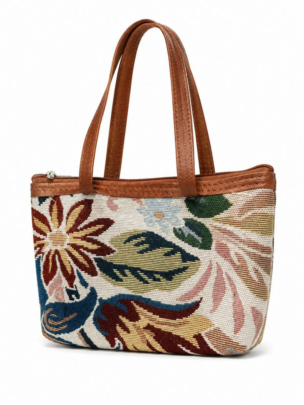 Floral Jacquard Handbag