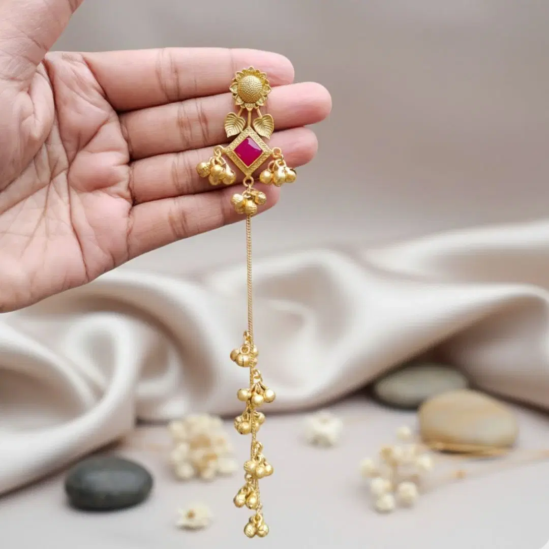 Tahaniya Tradiitional Ghungroo Jhumkaa Jhumki Earring