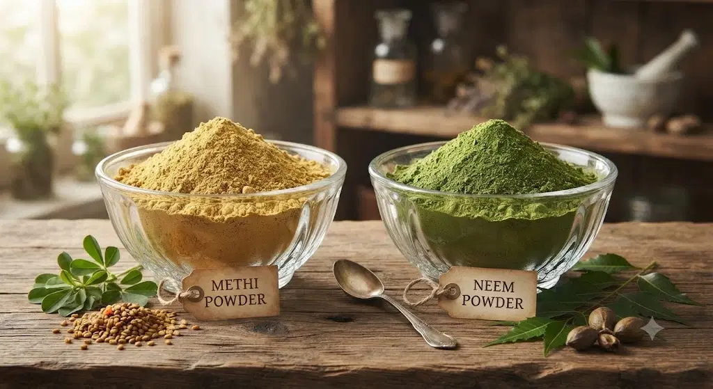 Divine Ethnics Methi Neem Hair Mask Powder