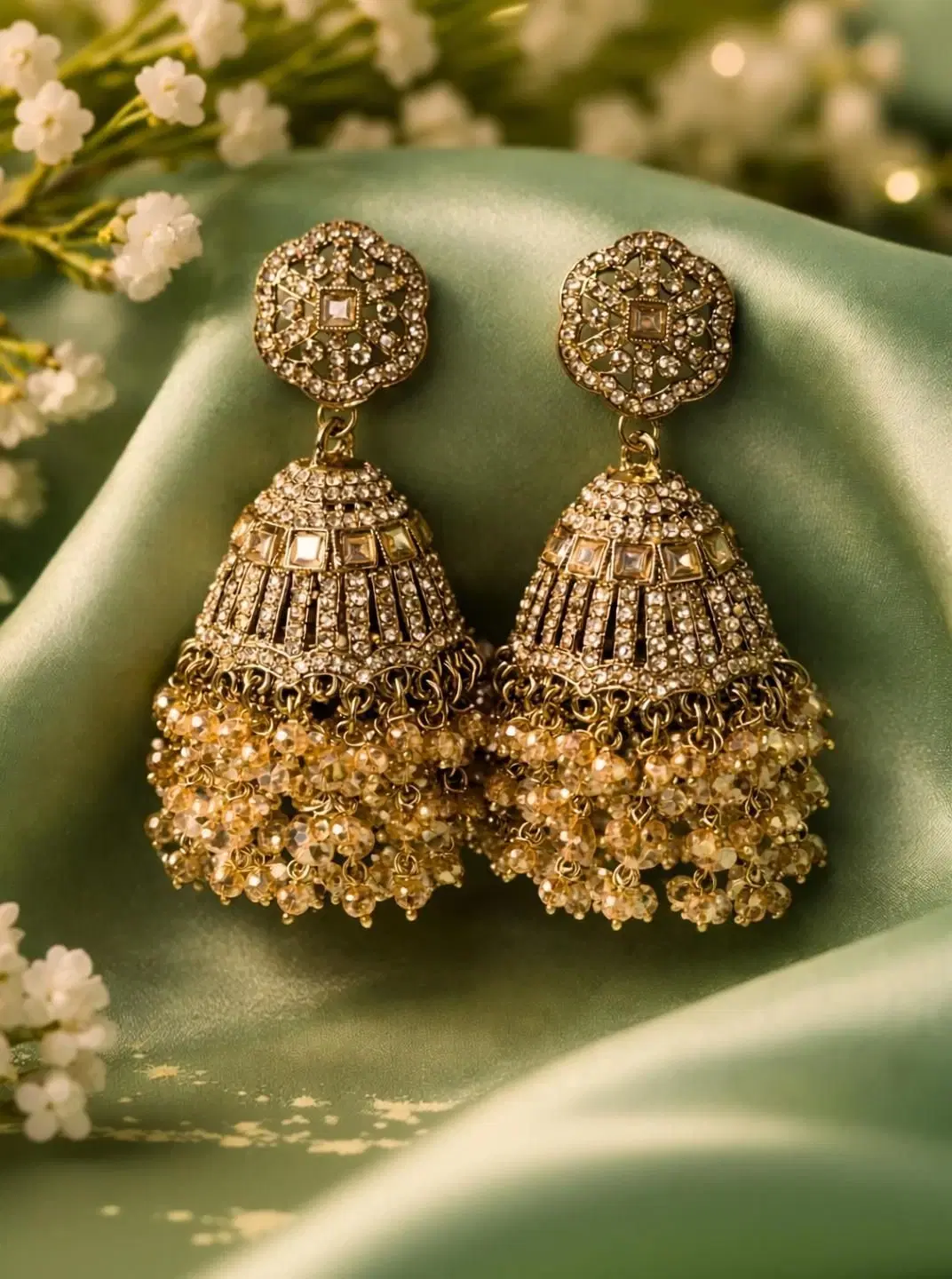 Tahaniya Kanaka Mayuri Jhumka Jhumki Earring