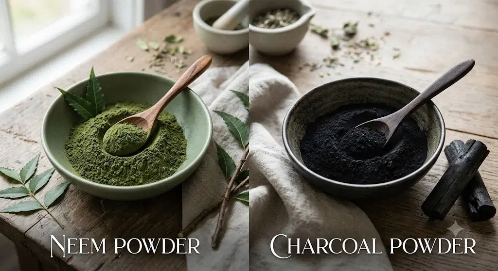 Divine Ethnics Neem Charcoal Face Pack Powder