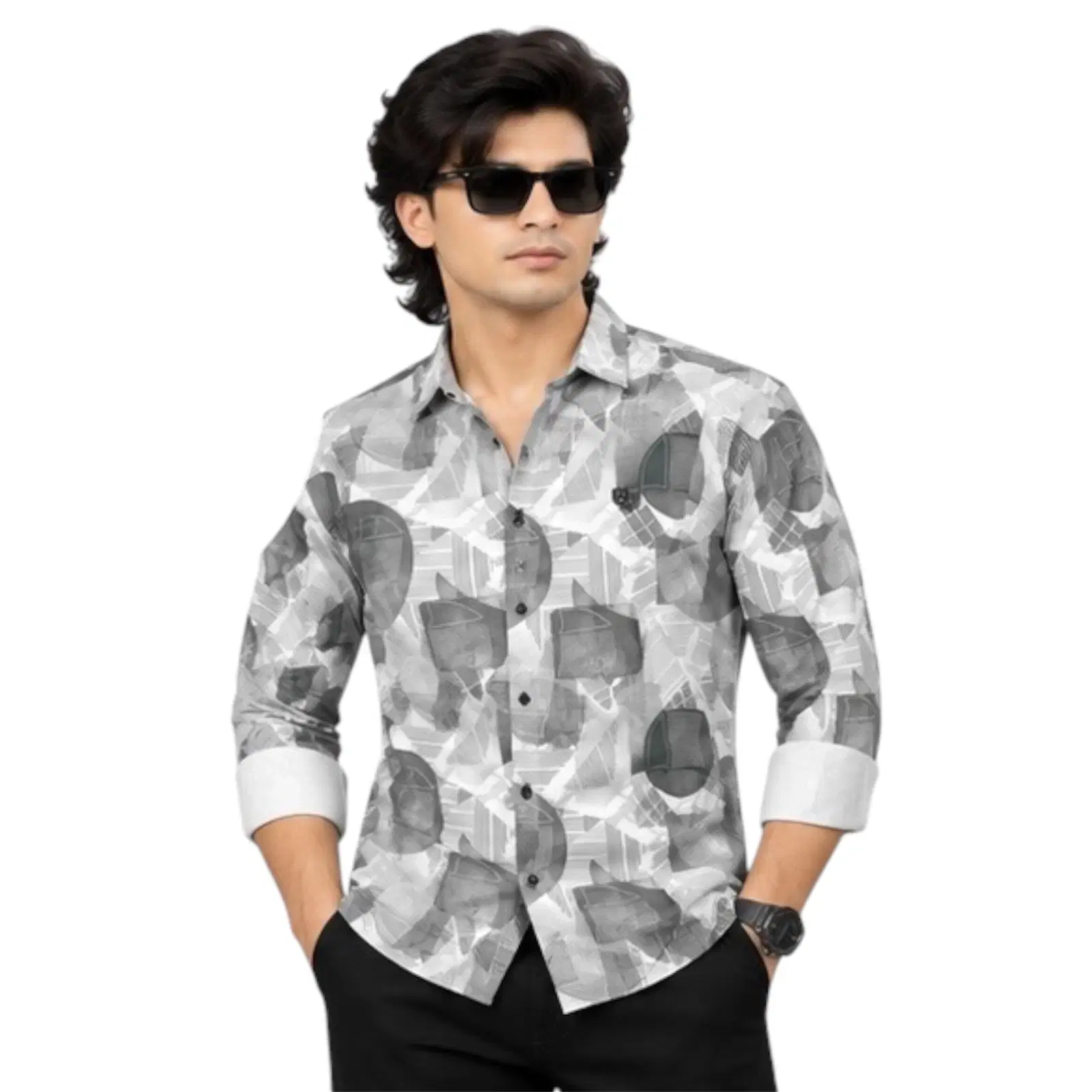 One Drop Men's Printed Casual Shirt