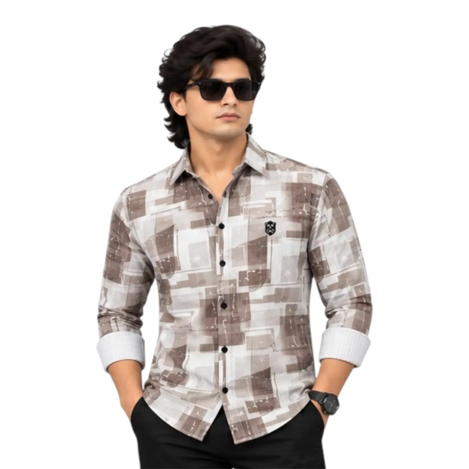 One Drop Men's Printed Casual Shirt