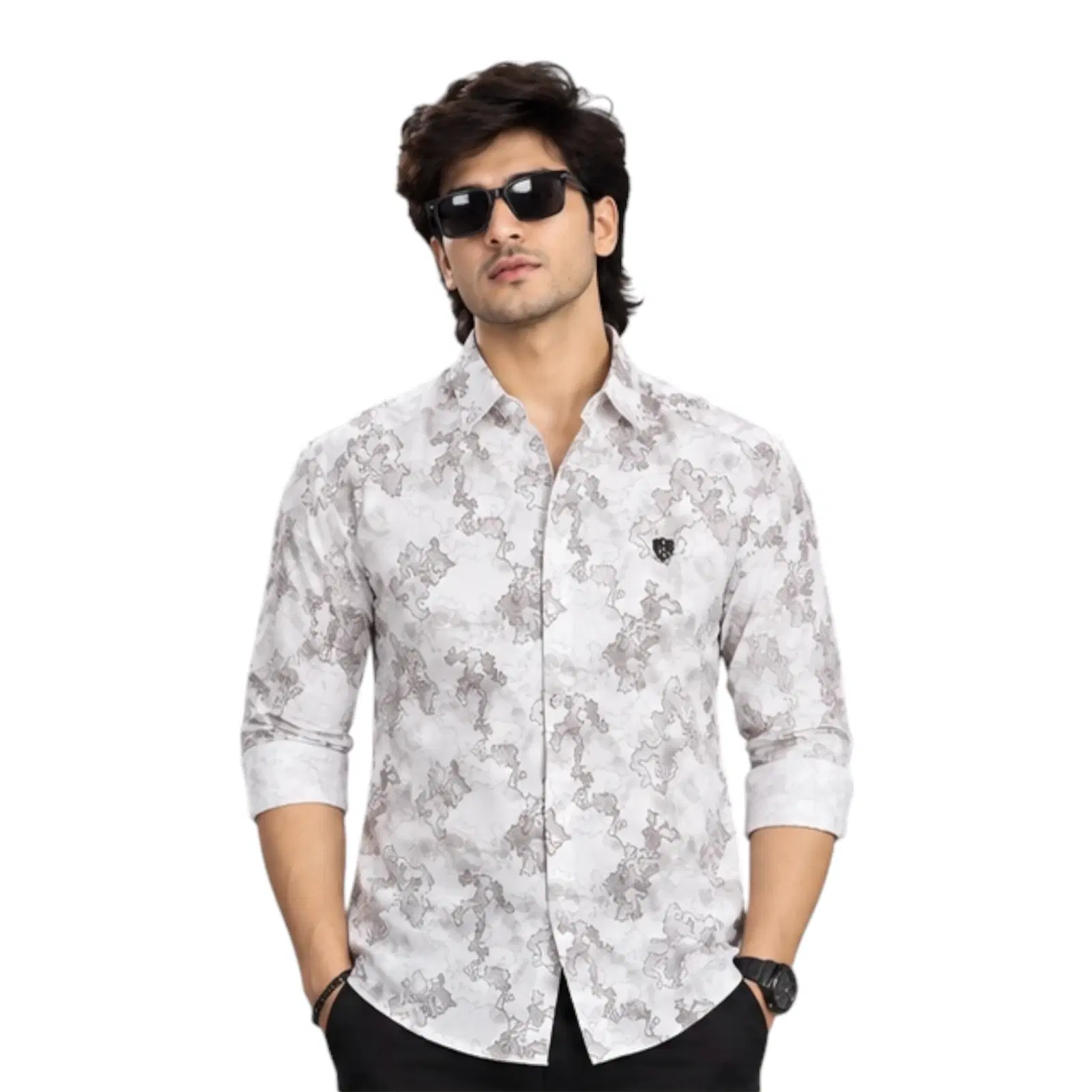 One Drop Men's Printed Casual Shirt