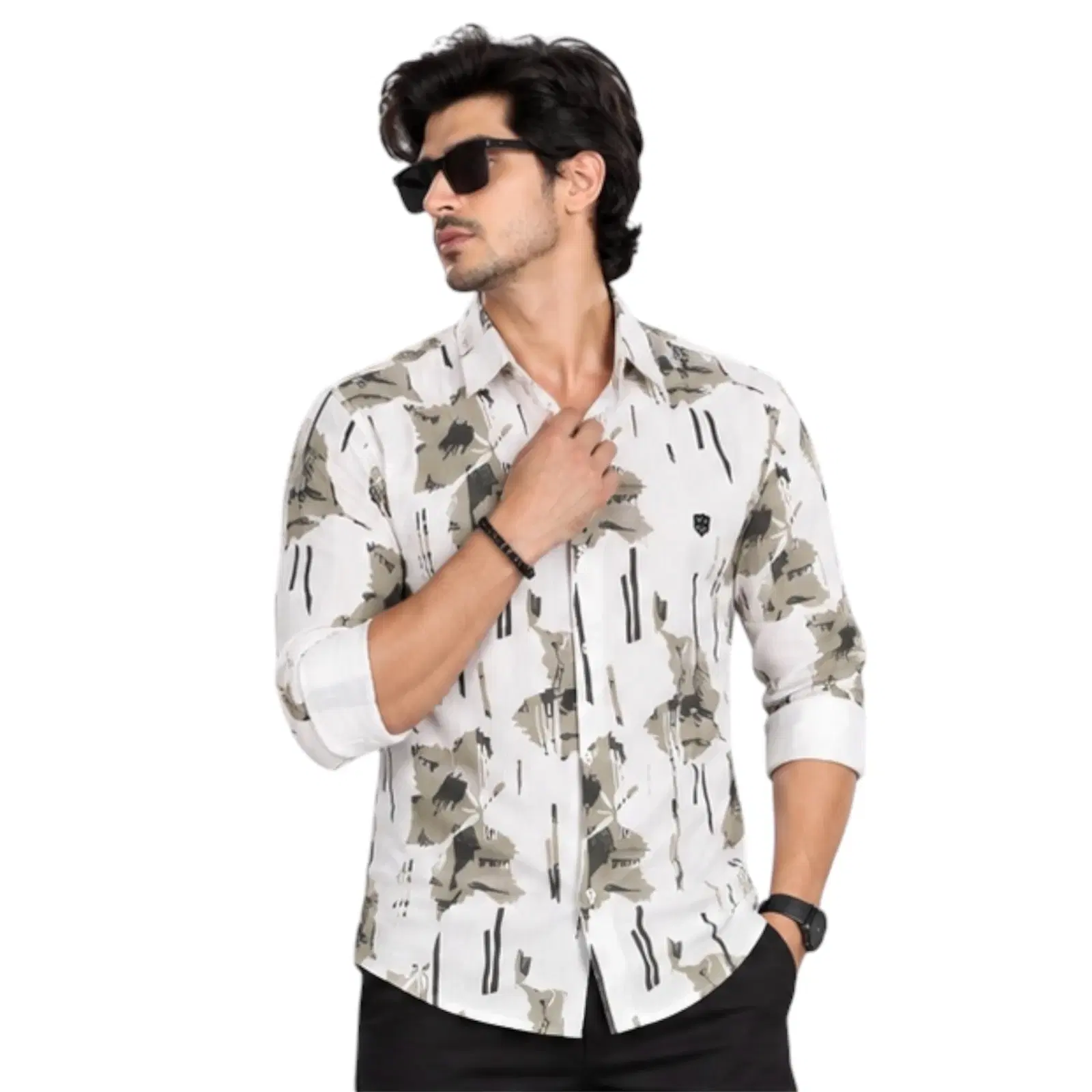 One Drop Men's Printed Casual Shirt