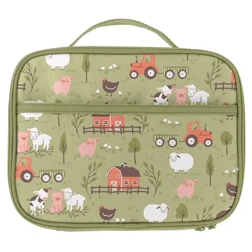 Stephen Joseph, Preschool Insulated Lunchbox for Boy and Girls, Kids Lunchbox Perfect for Early Elementary, Daycare, School Travel, Lunchbox Hot or Cold Snacks & Bento Boxes, Farm