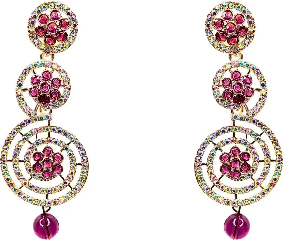 Tahaniya Pushpali Ranjana Floral Radiance Cascade Earring Drops & Danglers