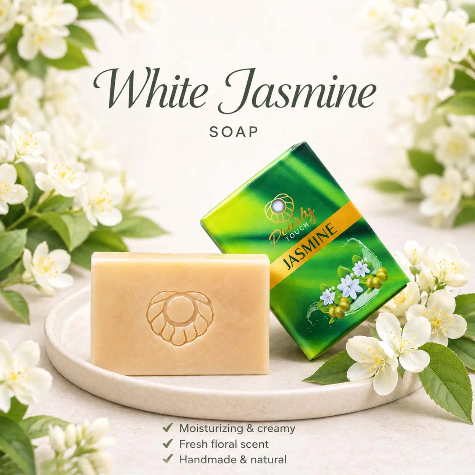 Pearly Touch White Jasmine Soap