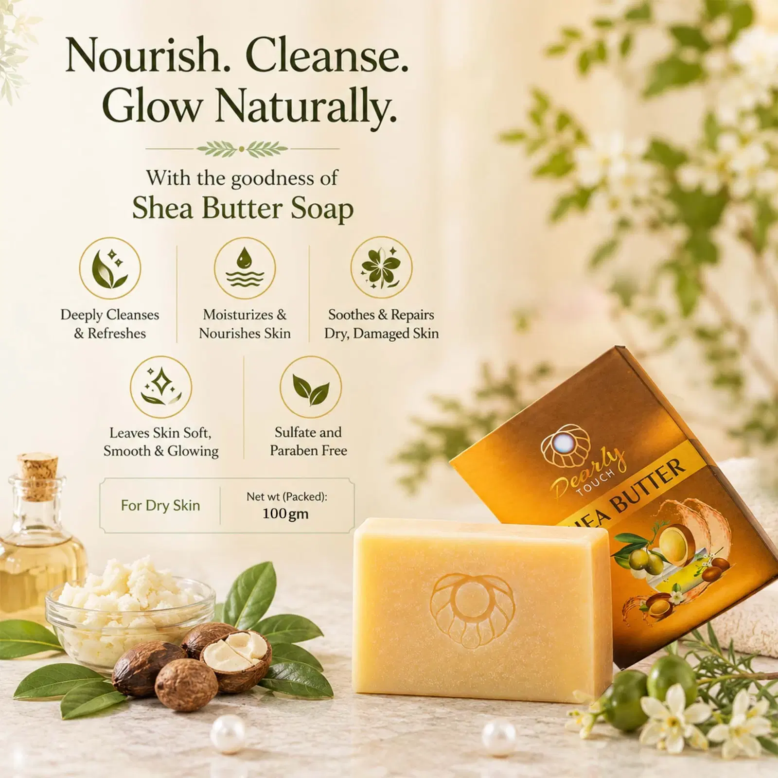 Pearly Touch Shea Butter Soap