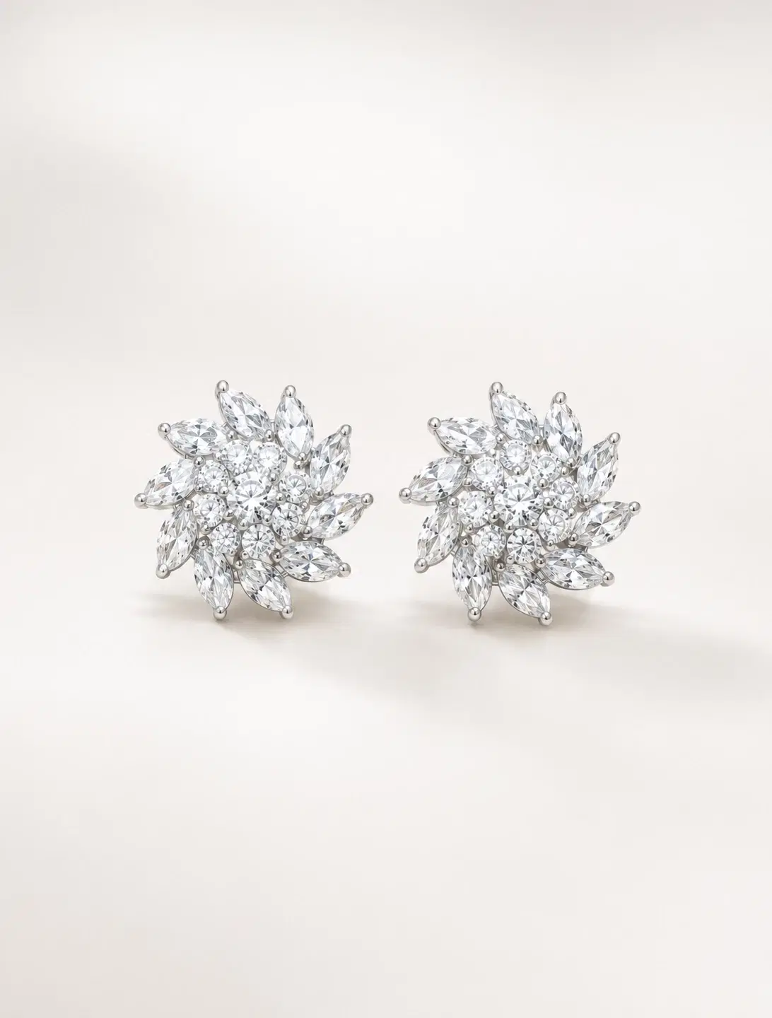 Lumina Bloom Silver Earrings