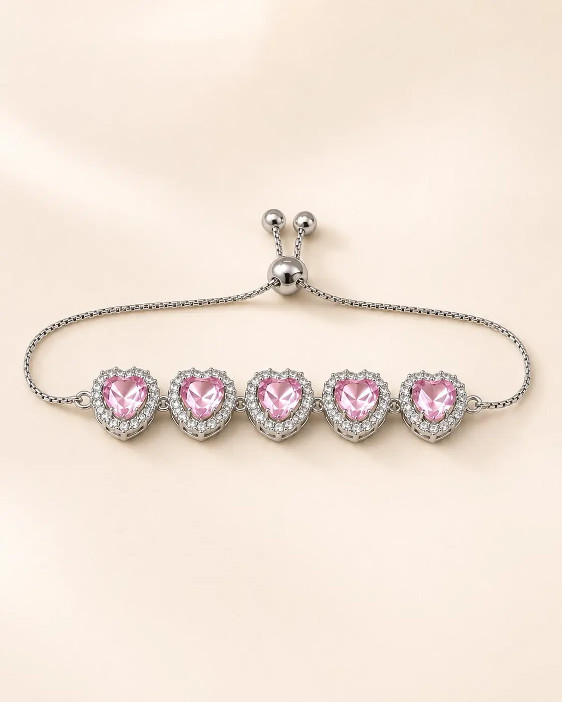 Pink Heart Bracelet