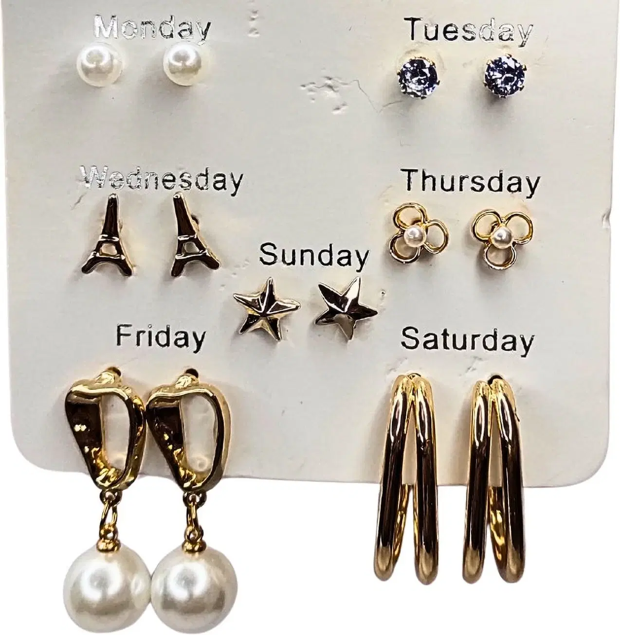 Tahaniya Seven Moods The Weekly Earring Combo Earring Set