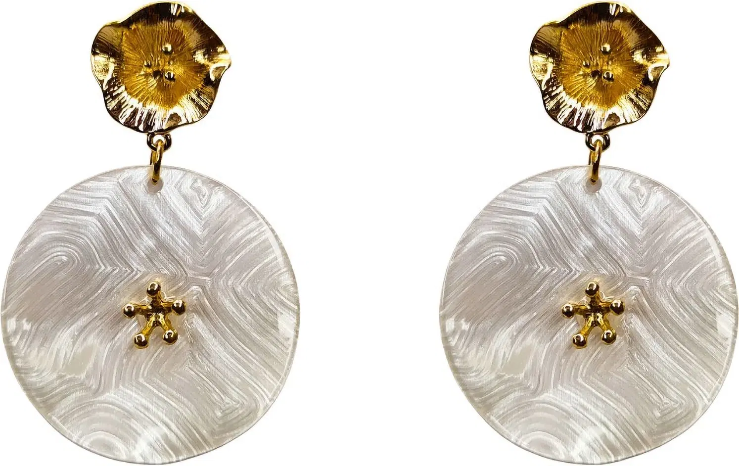 Tahaniya Swarna Vritta Bloom Drops & Danglers